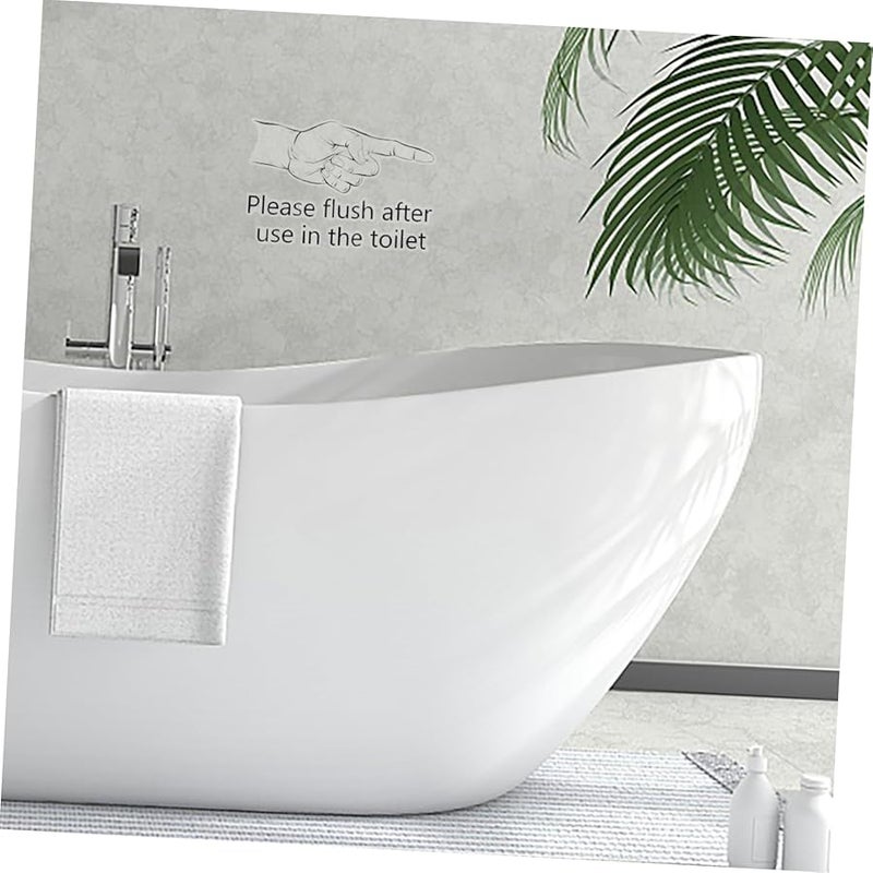 Removable Bathroom Toilet Seat Cover Decal Wall Sticker Sign - Image 4
